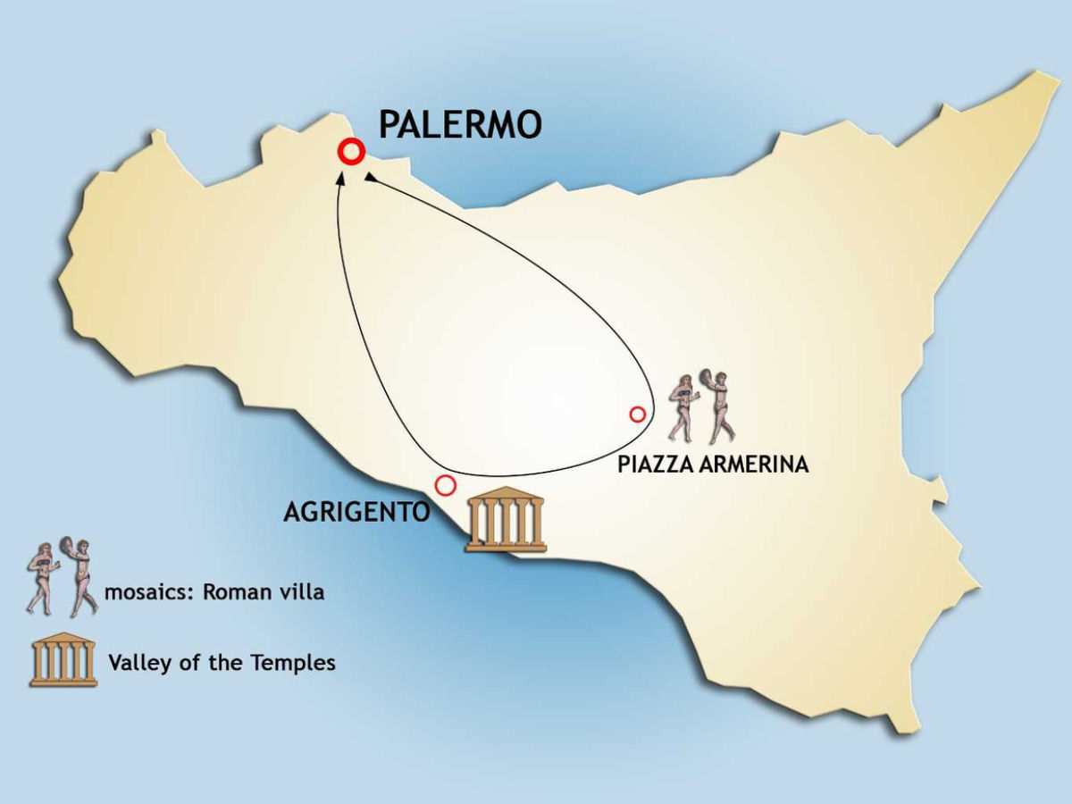 Tour da Palermo a Piazza Armerina e Agrigento