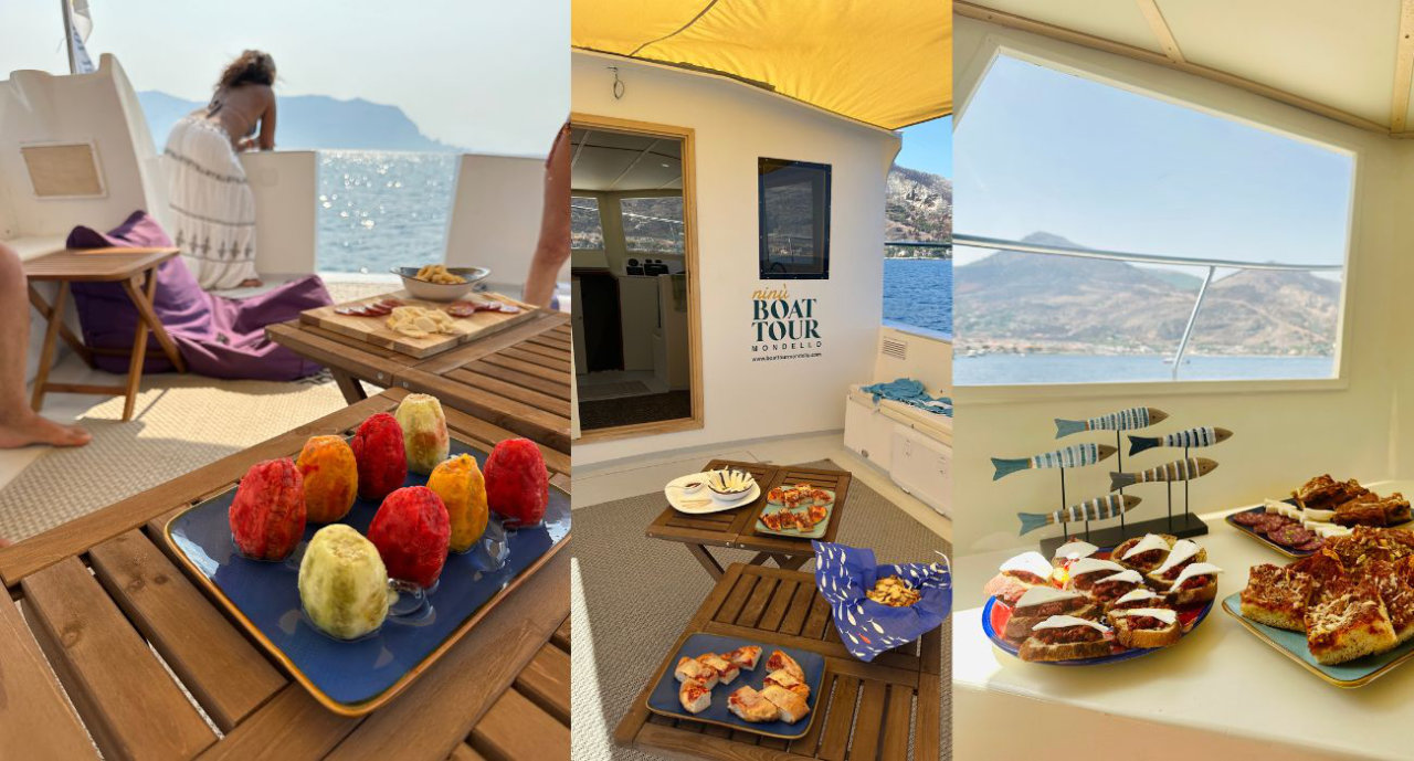 Tour in barca a Mondello 4 ore con aperitivo e bagno