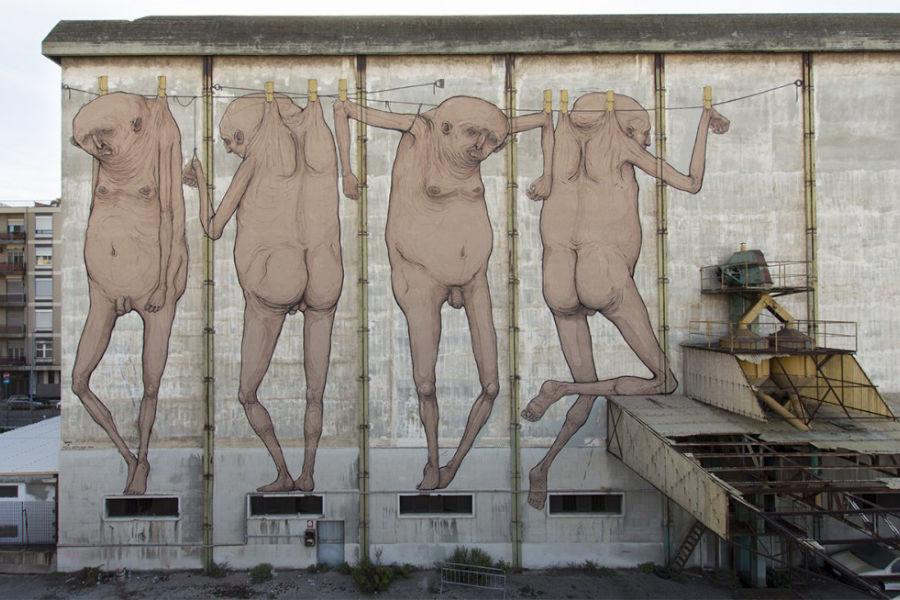 Street Art Sicilia: murale NemO's a Messina con stile provocatorio